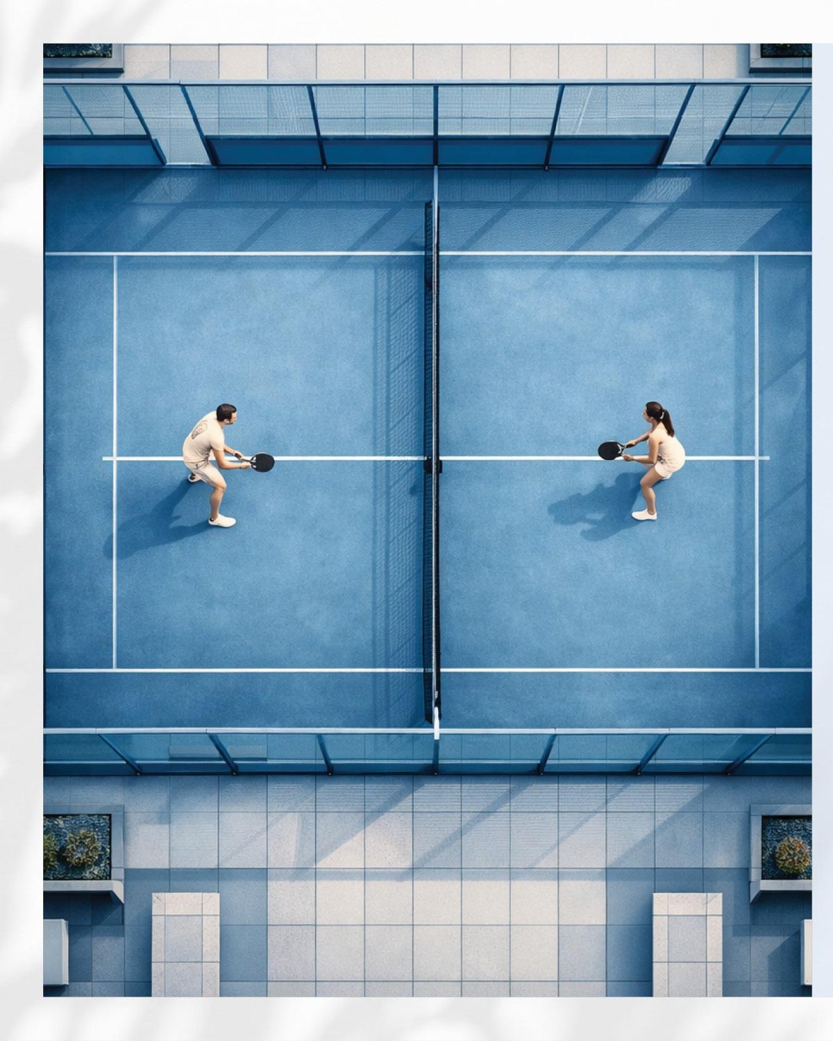 Padel court on the VALIA podium