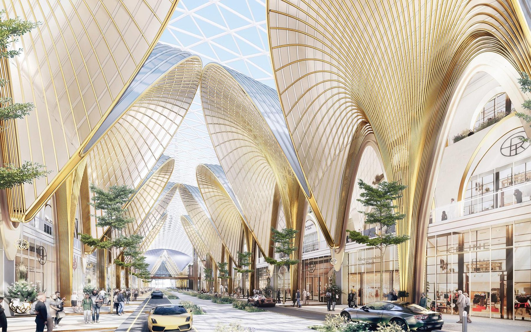 Street-level retail experience at Dubai Square